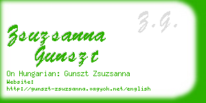 zsuzsanna gunszt business card